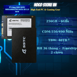 Ổ cứng 256 gb ssd sstc megamouth sata iii 2.5 inch | hoco store pc