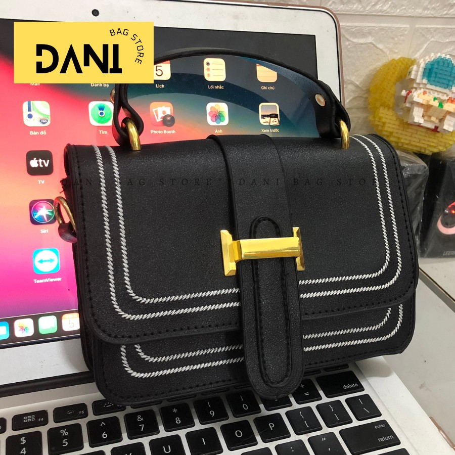 Túi xách nữ đeo chéo, đeo vai, túi đi chơi, đi làm, da cao cấp, thời trang, sang trọng size 21cm DN312