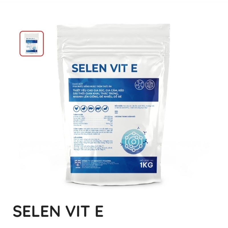 SELEN VIT E- giúp thiếu Vitamin E , nâng cao khả năng năng sinh sản. 100g