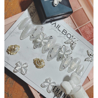 [HÀNG THIẾT KẾ] Móng Tay Giả Đính Đá HOTTREND nail giả thiết kế