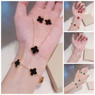 Sét cỏ 4 lá titan [ĐỦ MÀU CÓ BÁN SỈ] hàng loại 1 sang chảnh Vip Shop Chavi Clothing