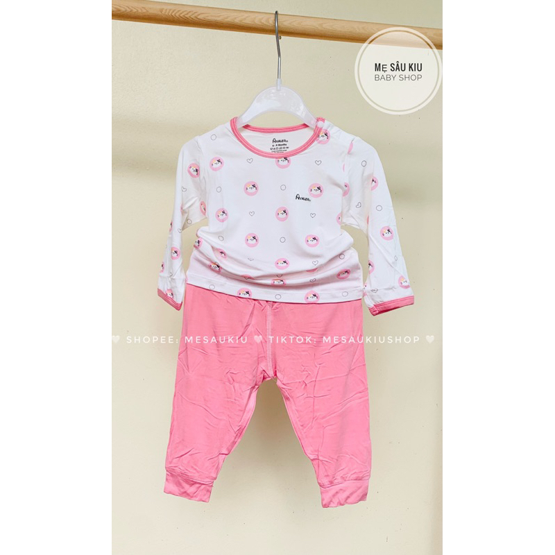 Bộ Avaler cài vai dài tay sợi tre cao cấp