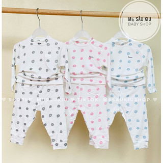 Bộ cổ 3p sợi tre Avaler cao cấp hoạ tiết xinh xắn cho bé trai bé gái