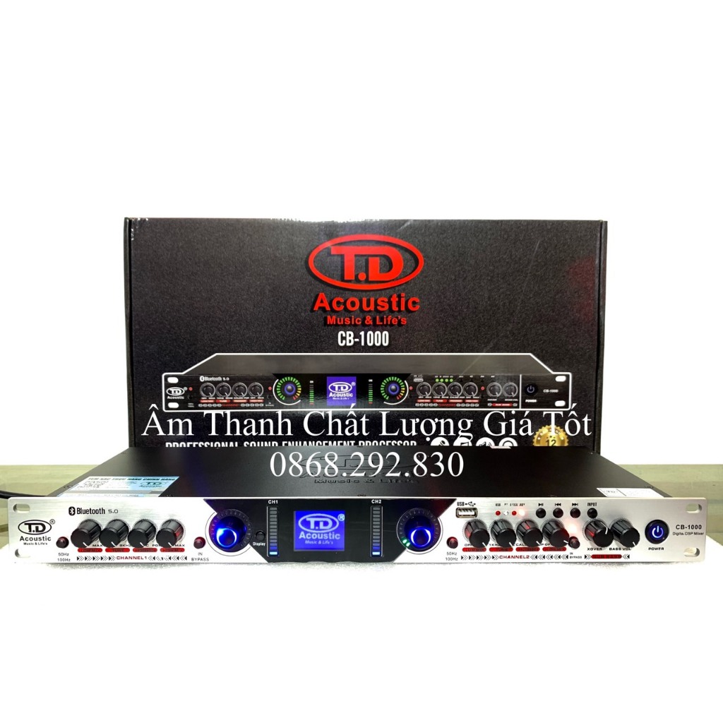 Nâng Tiếng CB 1000 2023 Tăng Uy Lực Bass Căng,Treb Sáng Cho Dàn Karaoke,Có Bluetooth,Quang học Optical