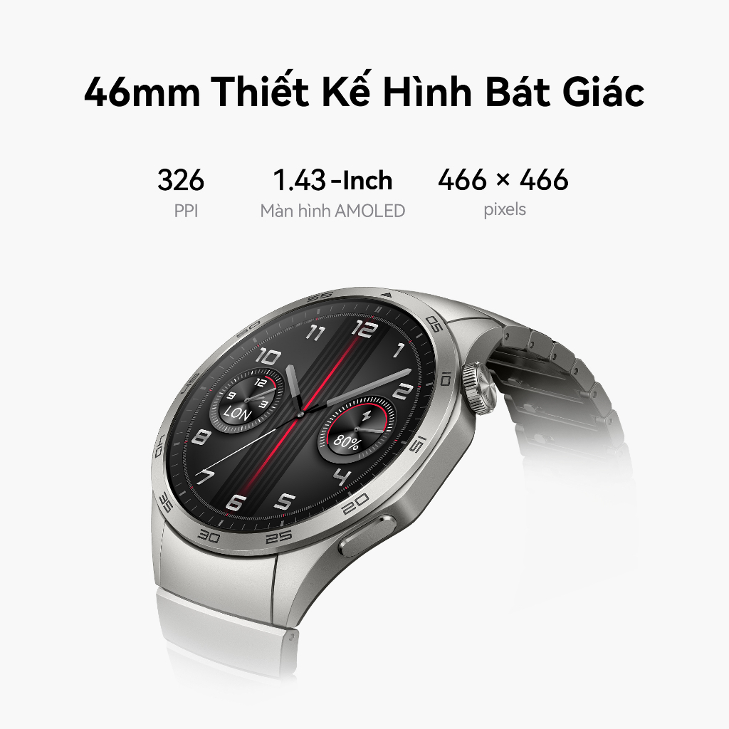 Đồng Hồ Thông Minh HUAWEI WATCH GT 4 46mm - Hàng Phân Phối Chính Hãng