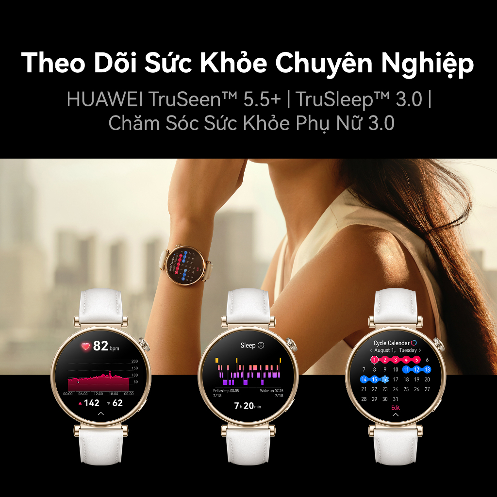 Đồng Hồ Thông Minh HUAWEI WATCH GT 4 41mm - Hàng Phân Phối Chính Hãng