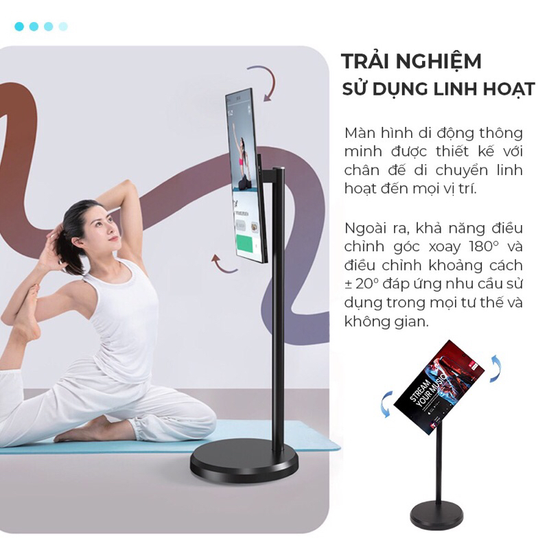 MÀN HÌNH DI ĐỘNG THÔNG MINH TOMKO GOWICHME 22 INCH DÙNG HÁT KARAOKE , XEM PHIM GIẢI TRÍ CHẤT LƯỢNG CAO - 432 VIETNAM
