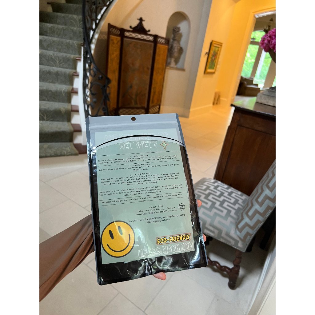 Găng tay tẩy da chết USA2SAIGON Exfoliating Body Glove