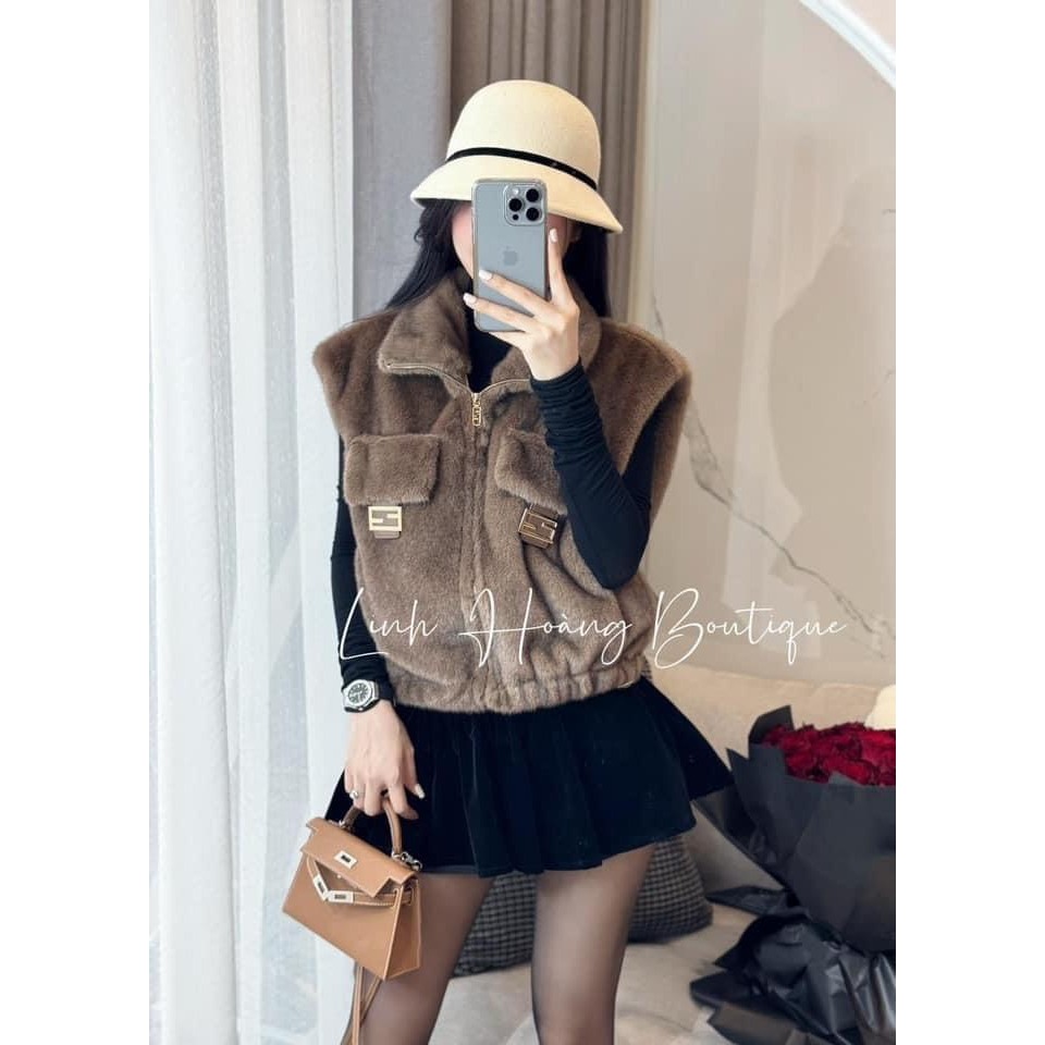 Áo ấm gile lông hot- áo gile cổ cao kiểu dáng basic retro thời trang nam nữ, Áo ấm mùa đông nhiều màu