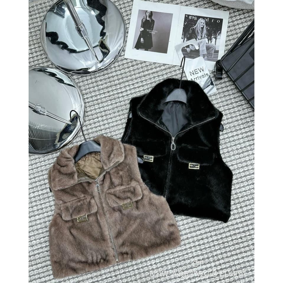 Áo ấm gile lông hot- áo gile cổ cao kiểu dáng basic retro thời trang nam nữ, Áo ấm mùa đông nhiều màu
