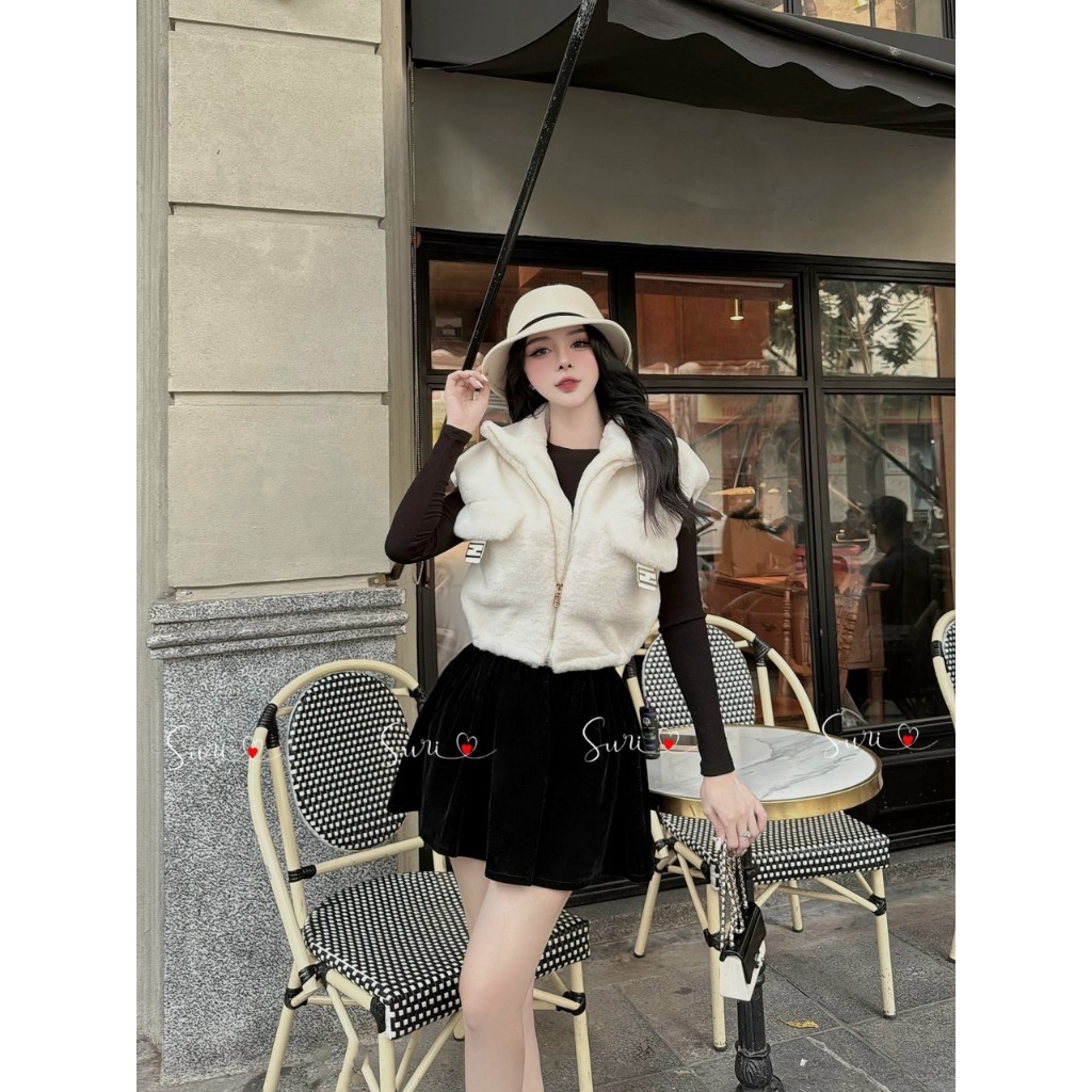 Áo ấm gile lông hot- áo gile cổ cao kiểu dáng basic retro thời trang nam nữ, Áo ấm mùa đông nhiều màu