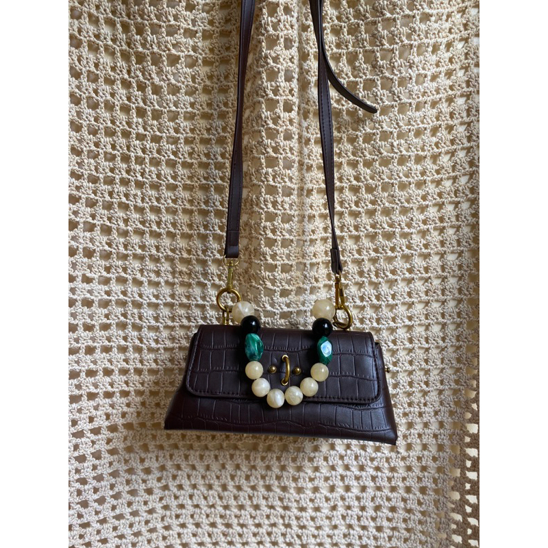 Pass túi da thời trang phối đá siêu xinh