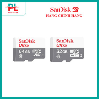 Thẻ nhớ sandisk microsd ultra 32gb, 64gb, 128gb class 10 - hàng chính hãng