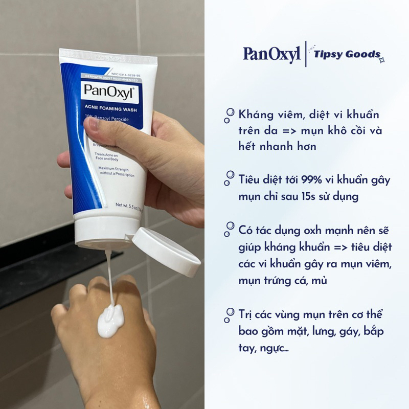 Sữa Rửa Mặt Tạo Bọt PanOxyl Acne Foaming Wash Benzoyl Peroxide