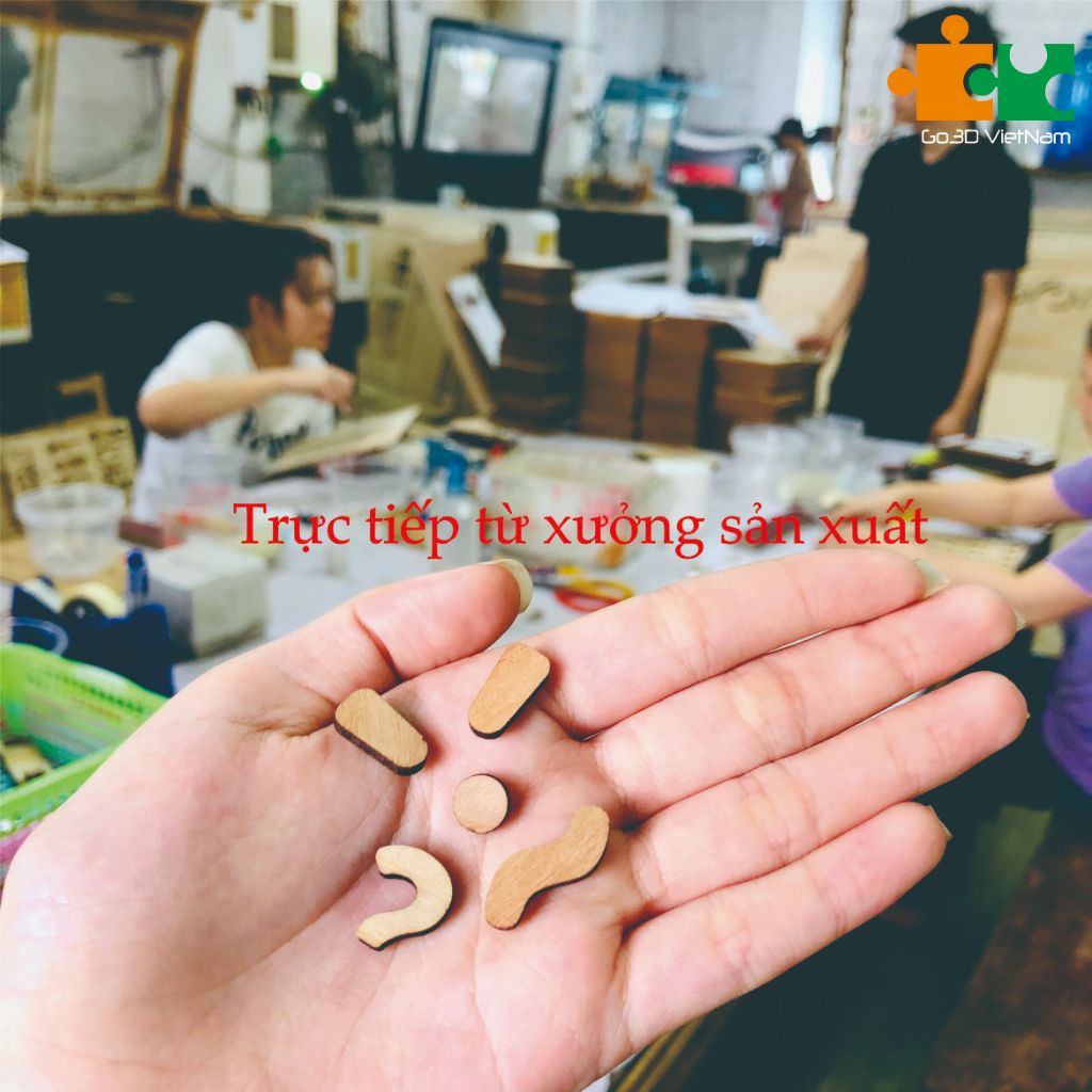 Bộ dấu thanh tiếng việt bằng gỗ