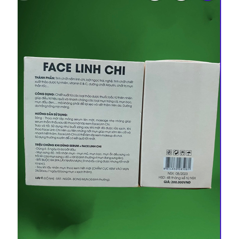 Giá 3 sản phẩm Kem Linh Chi - Bột Rửa Mặt - SERUM