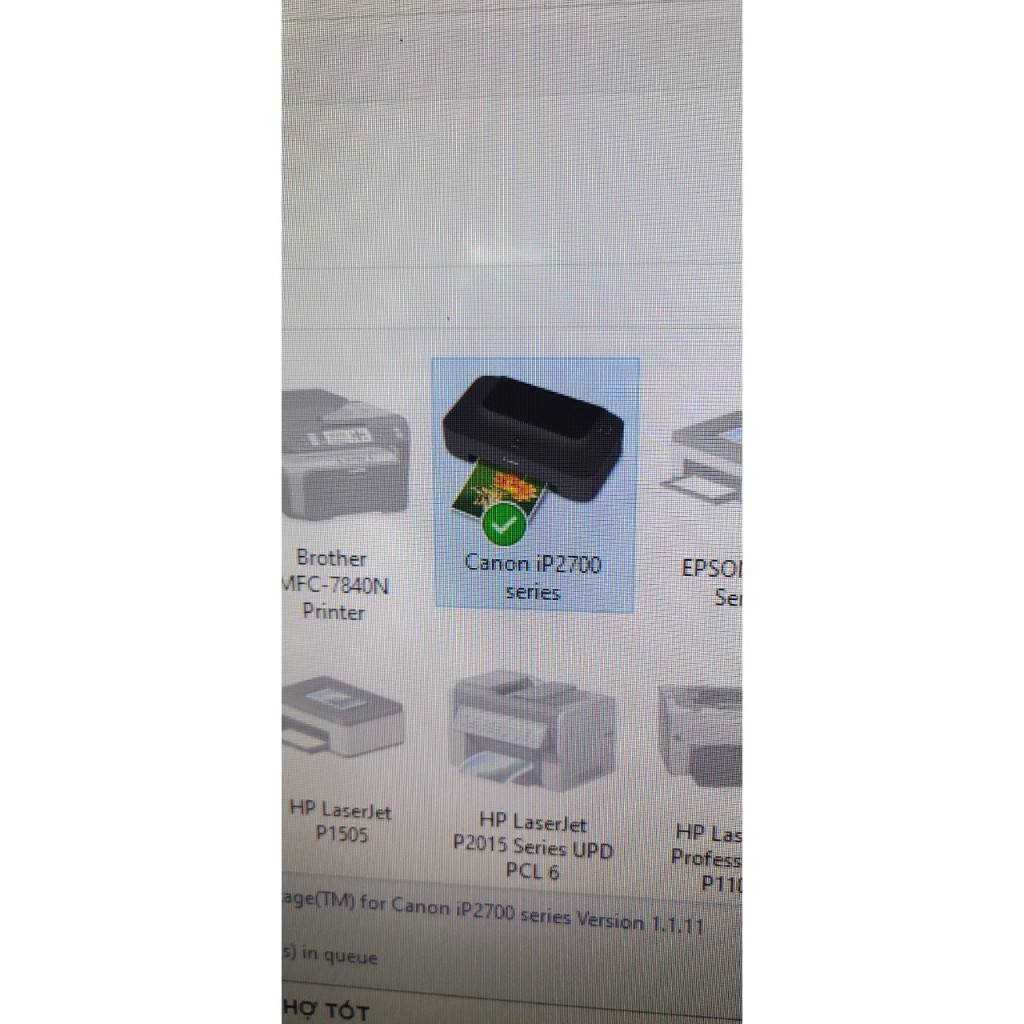 Máy in màu Canon , model : IP2770 , lổi báo đèn, bán xác