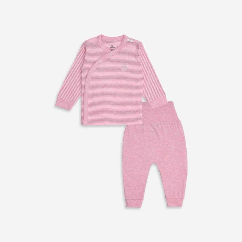 - Bộ dài tay cài chéo Joyful cho bé trai bé gái sơ sinh