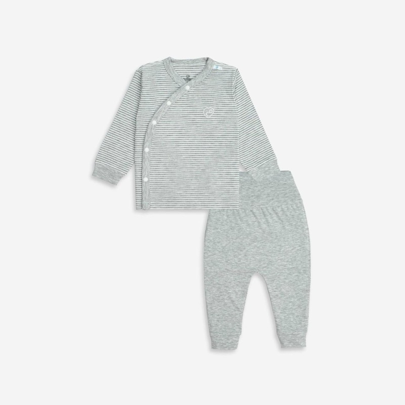 - Bộ dài tay cài chéo Joyful cho bé trai bé gái sơ sinh