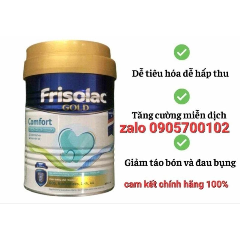 DATE 3/2025 sữa cho bé táo bón, nôn trớ Frisolac comfort 0 tháng tuổi trở lên 400g.