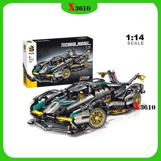 Mô hình lắp ghép, lắp ráp xe đua thể thao Lamborghini V12 1:14 mô hình tỉnh