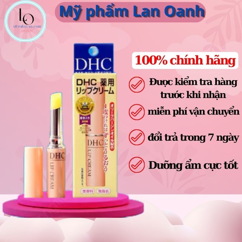 Son dưỡng môi dhc không màu 1.5g Nhật Bản dưỡng ẩm,mềm môi,căng mọng