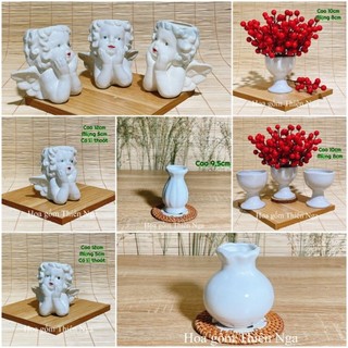 Lọ hoa gốm sứ mini - cao 9cm