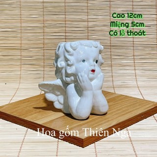 Lọ hoa gốm sứ mini - cao 9cm