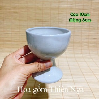 Lọ hoa gốm sứ mini - cao 9cm