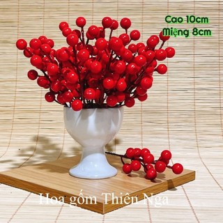 Lọ hoa gốm sứ mini - cao 9cm
