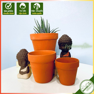 Chậu đất nung trồng cây cảnh mini, xương rồng, sen đá