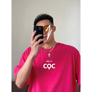  Áo Thun Nam In chữ hài hước màu hồng sen trending 2023 