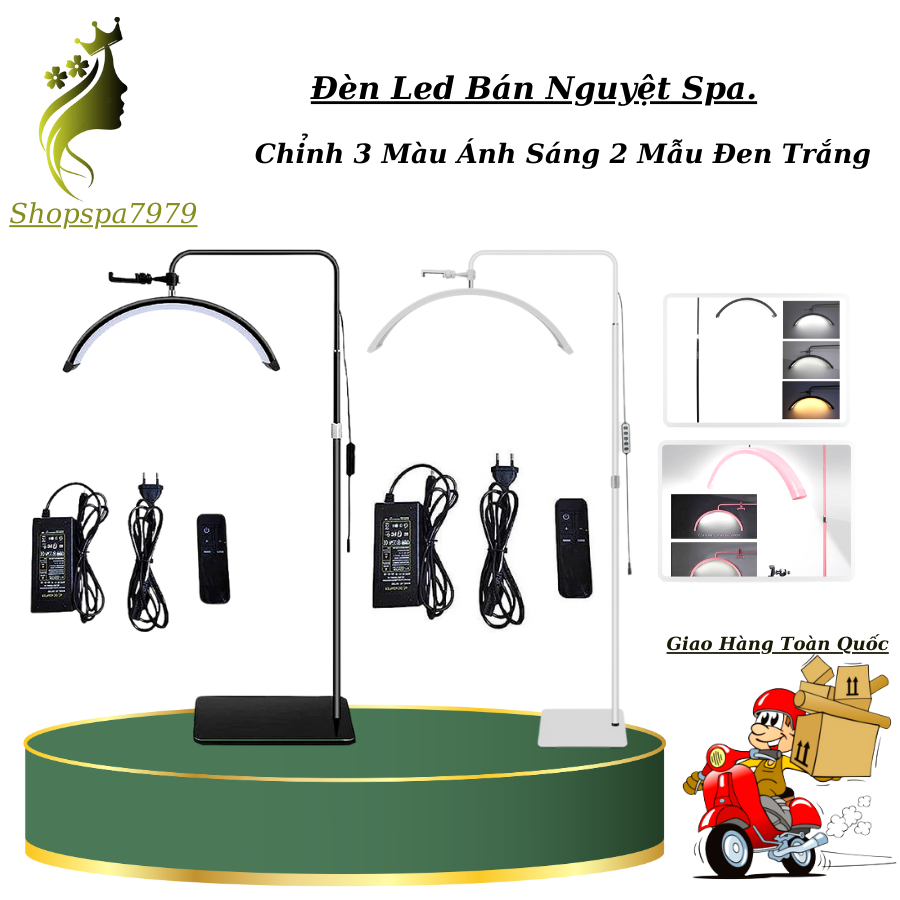 Đèn Led Bán Nguyệt, Đèn Chữ (C) Chữ (U) Siêu Sáng 3 Màu Ánh Sáng Dùng Cho Phun Xăm Thẩm Mỹ SPA&TMV.