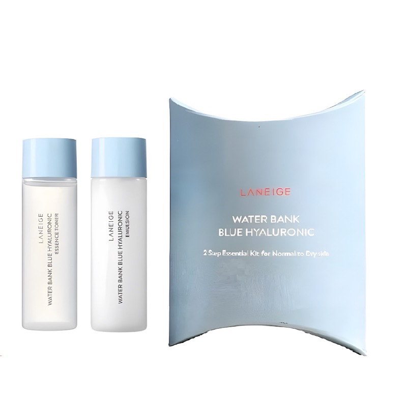 SET DƯỠNG ẨM SÁNG DA LANEIGE Water Bank Blue HA Minisize 2 sản phẩm toner + sữa dưỡng