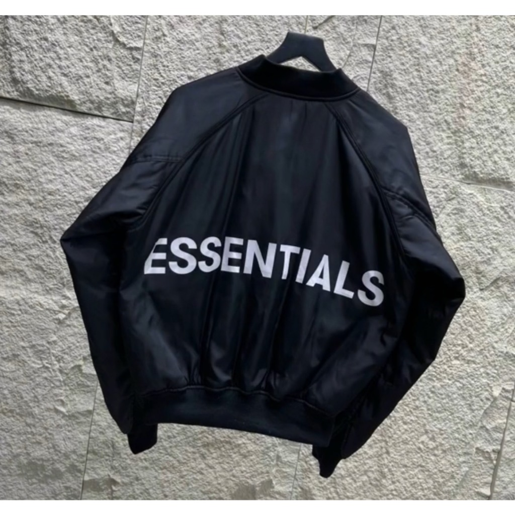 Áo Bomber ESSENTIALS 3 lớp Nam Nữ , Áo khoác bomber ESSENTIALS Jacket Cao Cấp Latizia