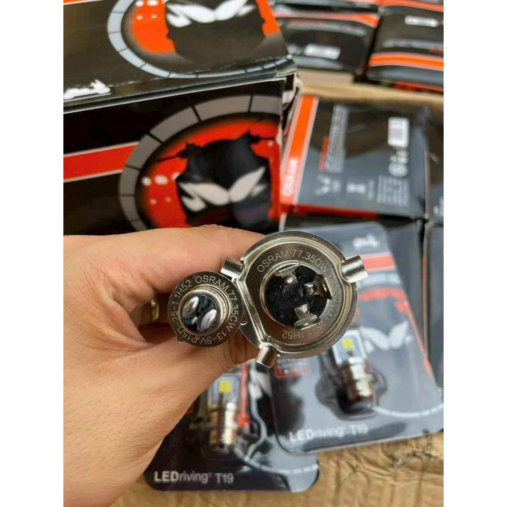 Bóng pha LED Osram Dream- Wave siêu sáng - Chân M5-H4 Chạy Điện Bình Điện Máy