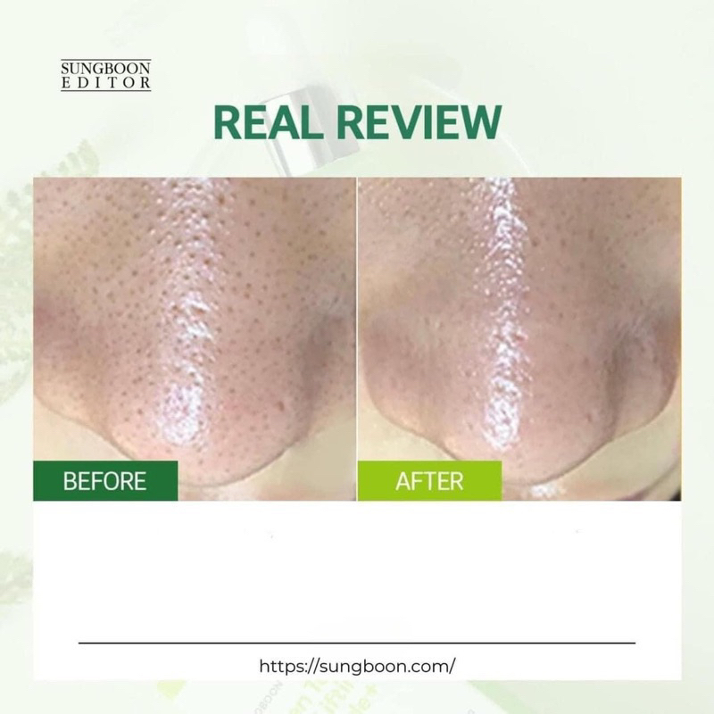 Serum cà chua xanh se lỗ chân lông SUNGBOON Editor Green Tomato Pore Lifting Ampoule 30ml