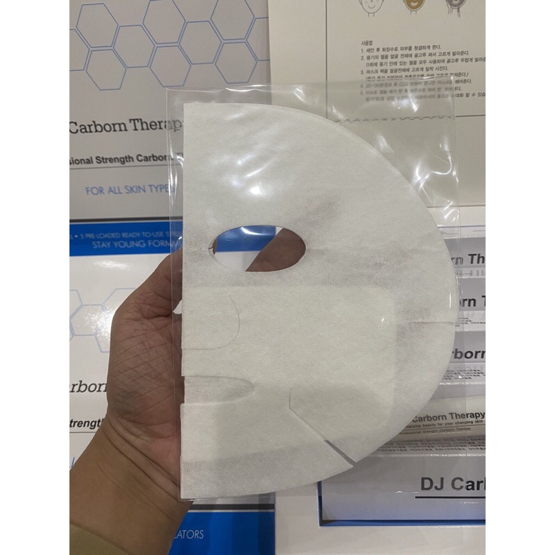 Lẻ 1 miếng mặt nạ giấy thải độc CO2 DJ Carborn Therapy .Mask nạ đắp mặt thải độc CO2