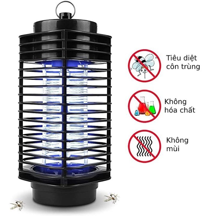 Đèn Bắt Muỗi, Bẫy Muỗi Diệt Côn Trùng Điện Quang Hình Tháp 3D Kiêm Đèn Ngủ, Chống Lóa Mắt Có Bảo Hành