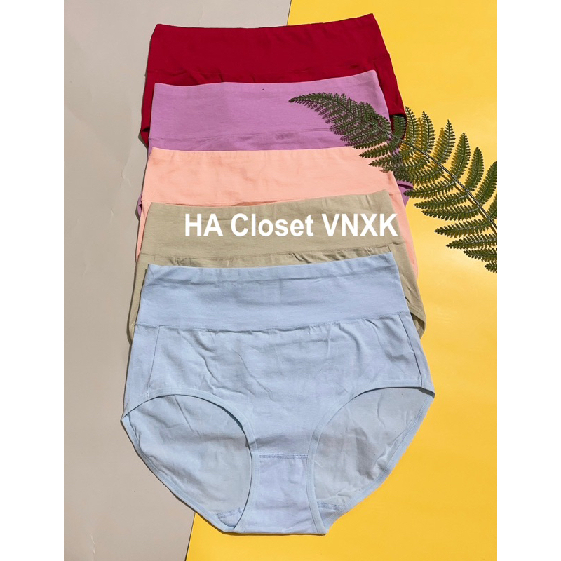 Combo 5Quần Lót Cotton Lưng Cao Xuất Dư