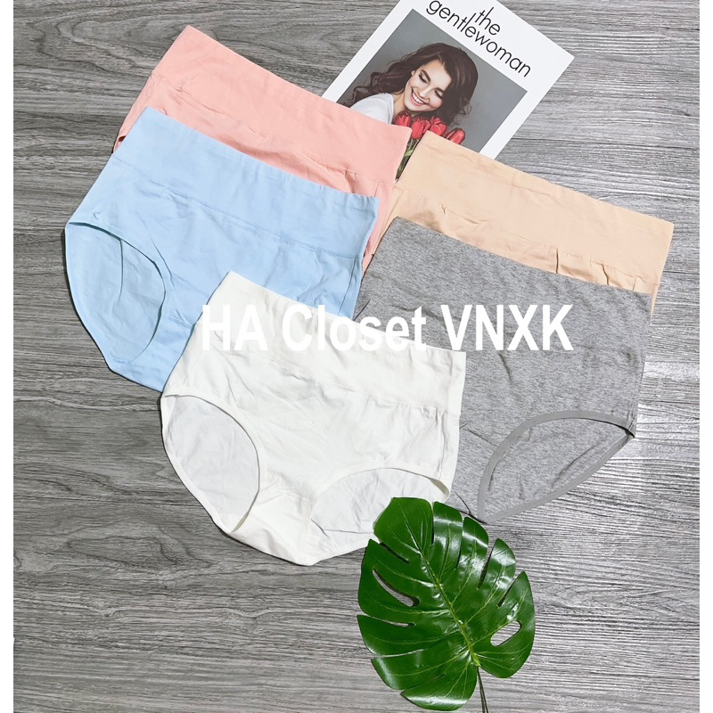 Combo 5Quần Lót Cotton Lưng Cao Xuất Dư