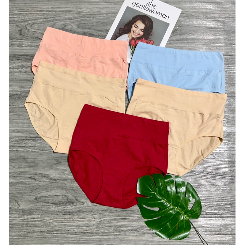 Combo 5Quần Lót Cotton Lưng Cao Xuất Dư