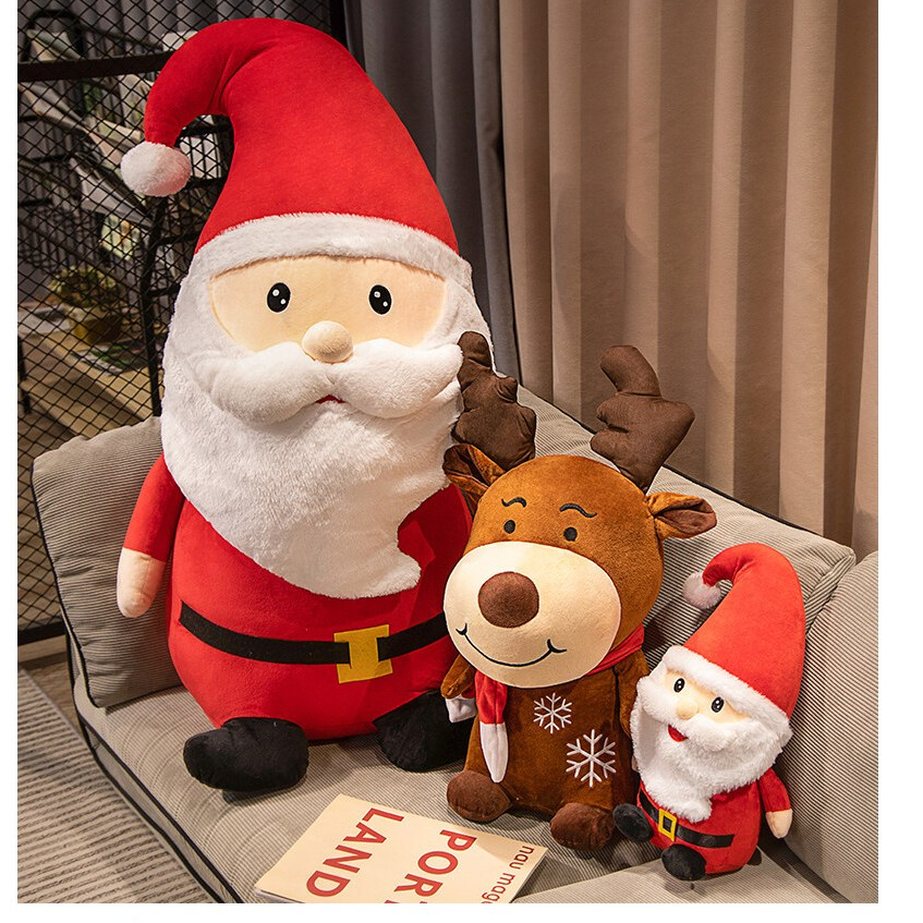 Gấu Bông Ông Gìa Noel, Bà Gia Noel, Tuần Lộc, Người Tuyết đáng Yêu Đón giáng sinh vui vẻ