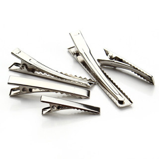 Set 10 kẹp tóc mỏ vịt trơn màu trắng nhiều kích cỡ, hàng Quảng Châu chất liệu dày đẹp