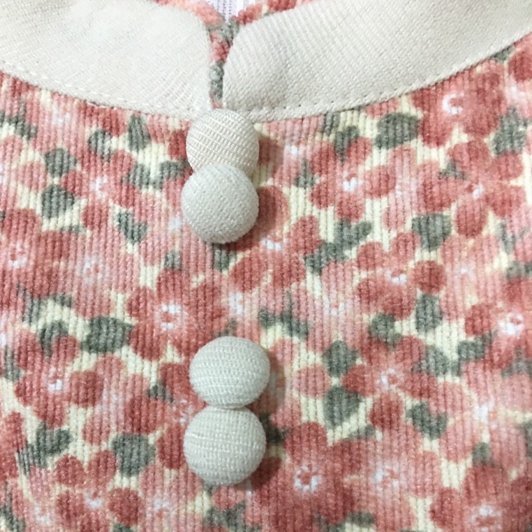 Áo dài bé gái họa tiết hoa nhí hồng tay trắng, Áo dài cách tân cổ tàu TẶNG kèm bờm chất liệu nhung tăm cho bé 10-26kg