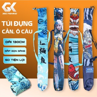 Túi đựng cần câu gấp gọn túi đựng ô câu đài bao đựng cần câu cá dài 130cm