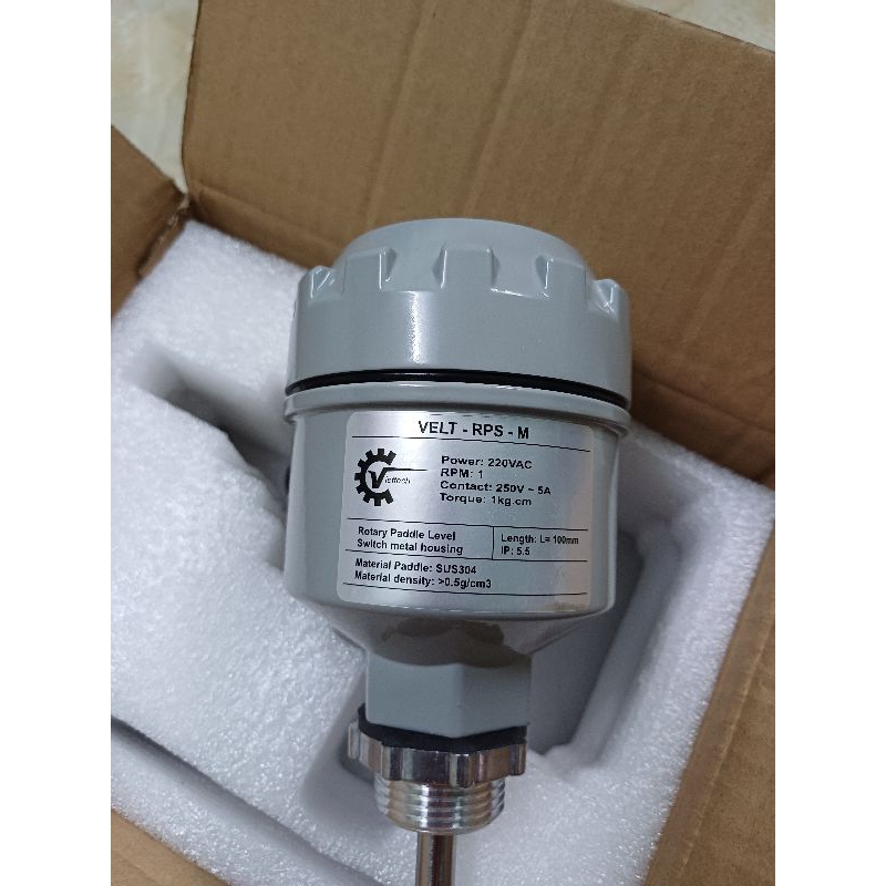 Cảm biến báo mức chất rắn,Cảm biến báo mức hạt nhựa,bột cám dạng xoay.