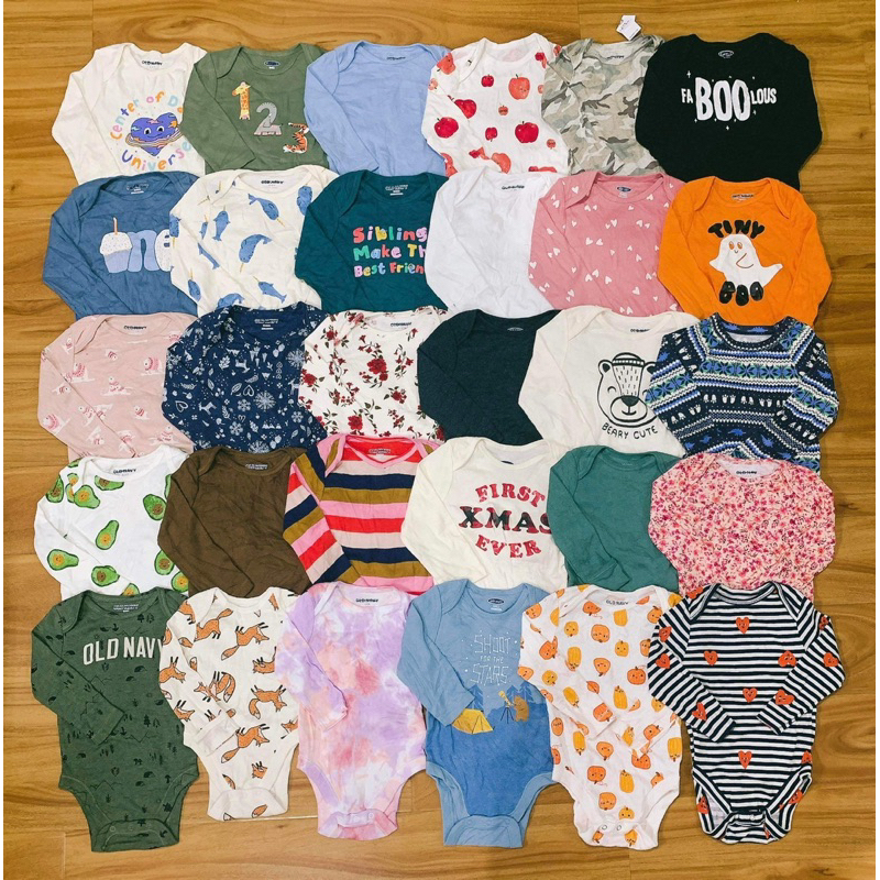 Hiệu Old.Navy Body chip dài tay cotton xuất xịn hàng cao cấp