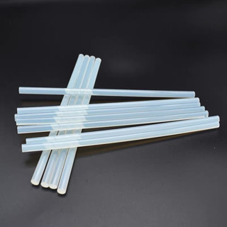 Set 10 cây keo nến silicon loại nhỏ 25cm dùng cho súng bắn keo 20W, Nến silicon dài 25cm dùng để trang trí đồ vật