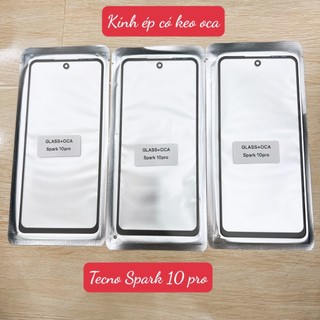 Spark 10 pro - kính ép màn hình có keo oca tecno spark 10 pro -kính ép liền keo